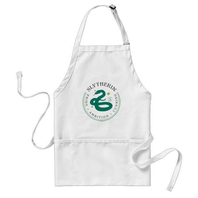 Tablier Badge de fierté de la maison SLYTHERIN™ serpent ve (Devant)