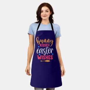 Tablier Baisers de lapin Voeux de Pâques-69739