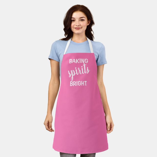 Tablier Baking Spirits Bright Christmas Apron (Porté)