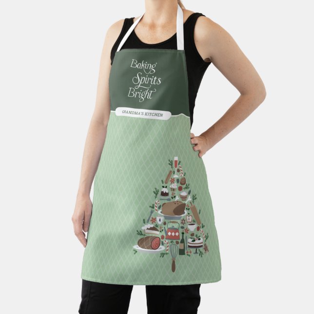 Tablier Baking Spirits brillant Noël personnalisé (Insitu)