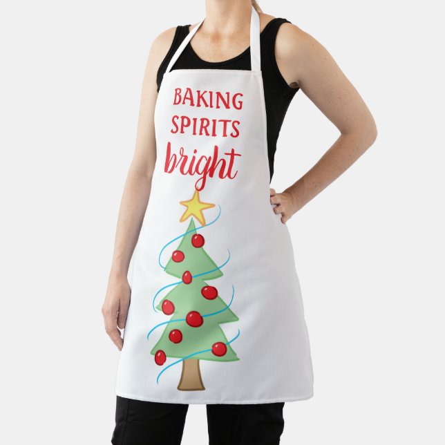 Tablier Baking Spiritueux Arbre de Noël brillant Apron (Insitu)