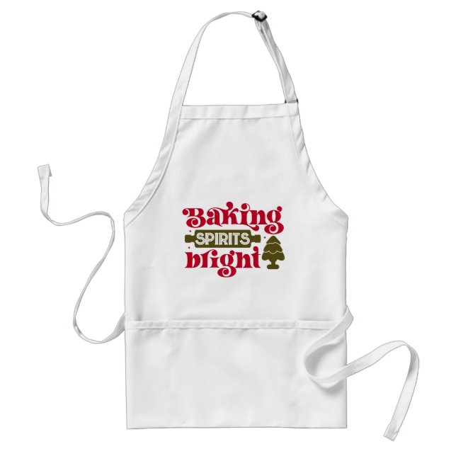 Tablier Baking Spiritueux Noël lumineux (Devant)