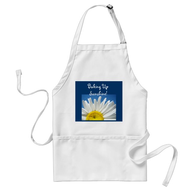 Tablier BAKING UP SUNSHINE Blue Sky Daisy Floral (Devant)