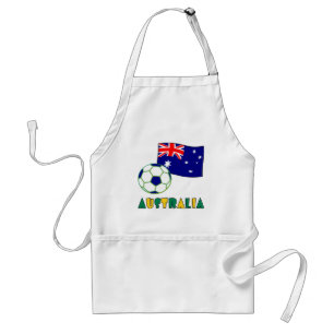 Tablier Bal de football australien et drapeau