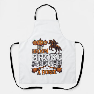 Tablier Balai Cassa Chevaucher Cheval Citrouille Cowboy Ch