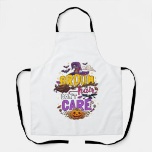 Tablier Balai Cheveux N'importe Halloween Sorcière Chapeau