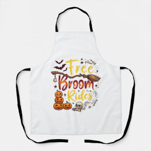 Tablier Balais Gratuits Promenades Halloween Citrouilles C
