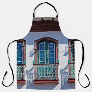 Tablier Balcons sur la façade en Diamantina, Minas Gerais,