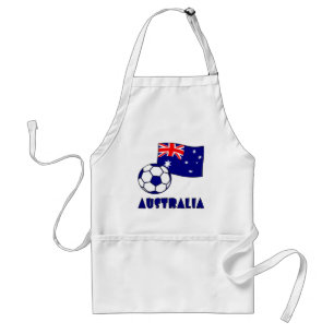 Tablier Balle de football et drapeau australien 2