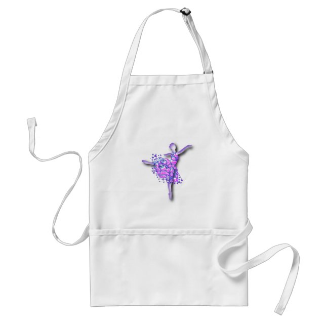 Tablier Ballerina violette Ballerina Apron Danseur de ball (Devant)