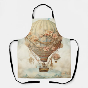 Tablier Ballon Rose Pâle Teal Conte de Fées Victorien