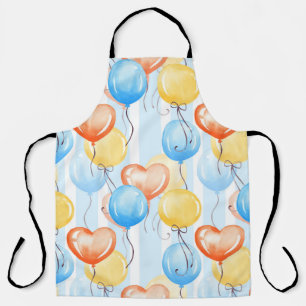 Tablier Ballons colorés : aquarelle couleur motif sans cou