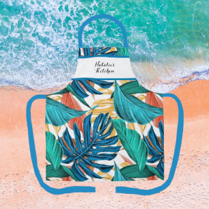 Tablier Banane colorée Feuilles sans couture Motif Apron