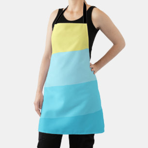 Tablier Bande de couleur mixte personnalisée avec votre fl