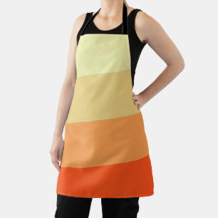 Tablier Bande de couleur mixte personnalisée avec votre fl