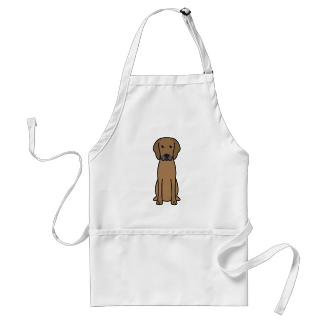 Tablier Bande dessinée de chien de Rhodesian Ridgeback (Devant)