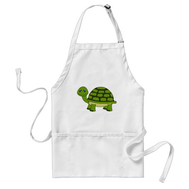 Tablier Bande dessinée mignonne de tortue (Devant)