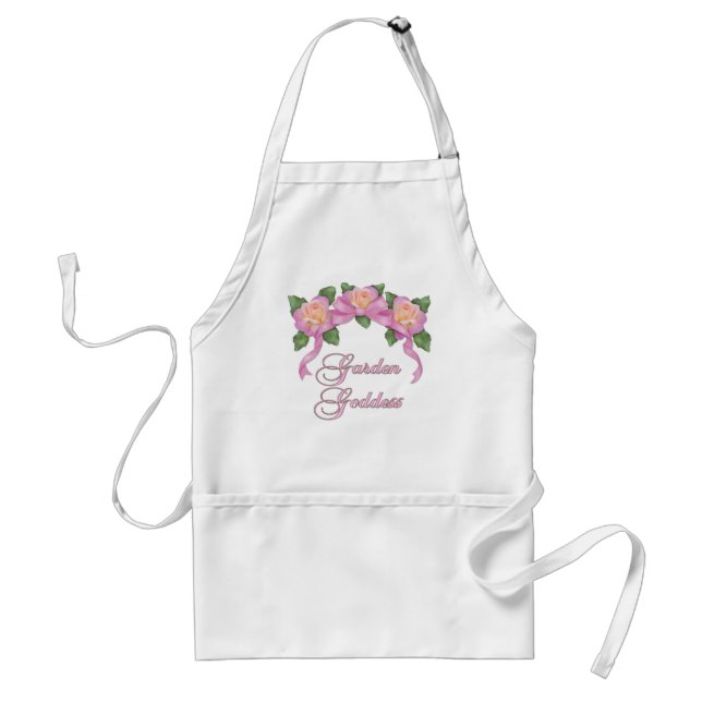 Tablier Bannière rose Déesse de jardin (Devant)