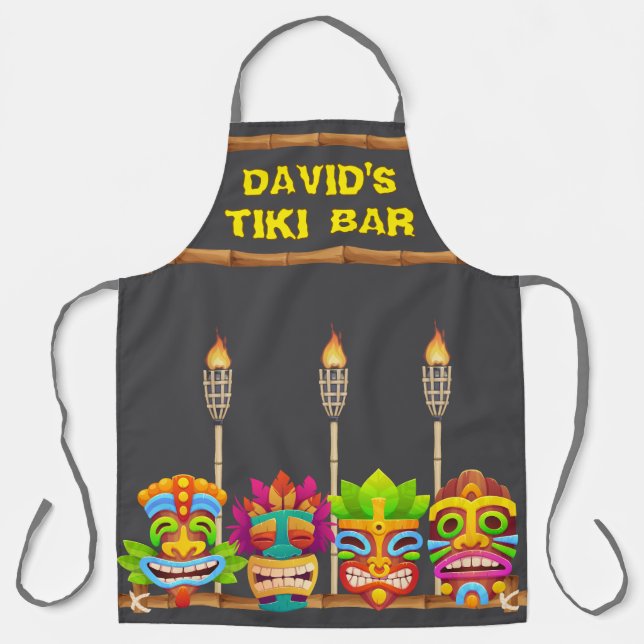 Tablier Bar Tiki Personnalisé (Recto)