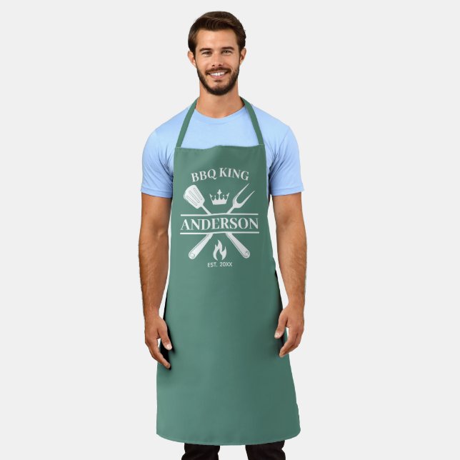 Tablier Barbecue BBQ King Personnalisé (Porté)