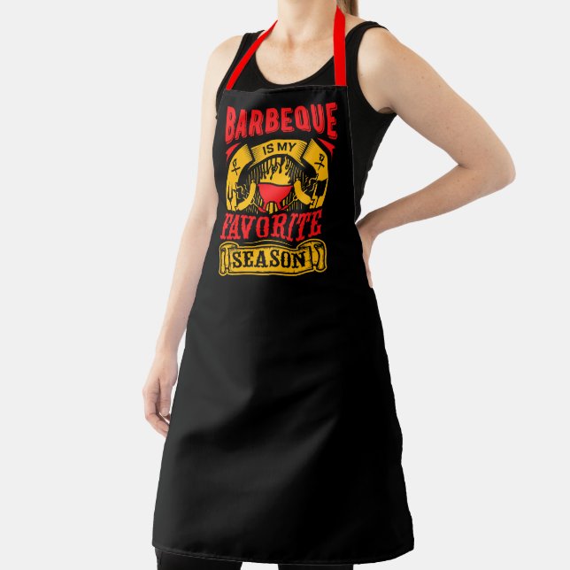 Tablier Barbecue Est Ma Saison Préférée Drôle De Grillade (Insitu)