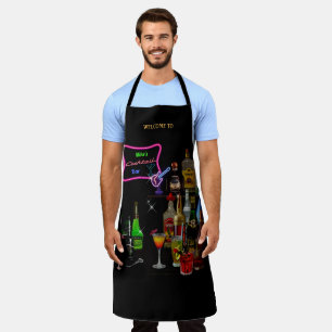 Tablier Barre Apron avec votre(s) nom(s) sur le panneau né