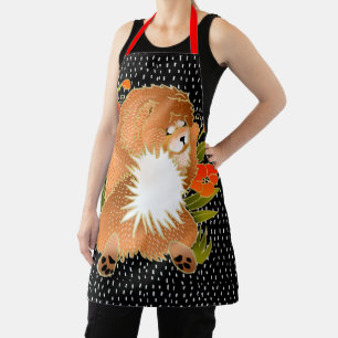 Tablier Barre d'impression TOTALE BINDI MINGSIE Red Chow