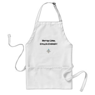 Tablier Barriga Llena, Corazón Contento Apron