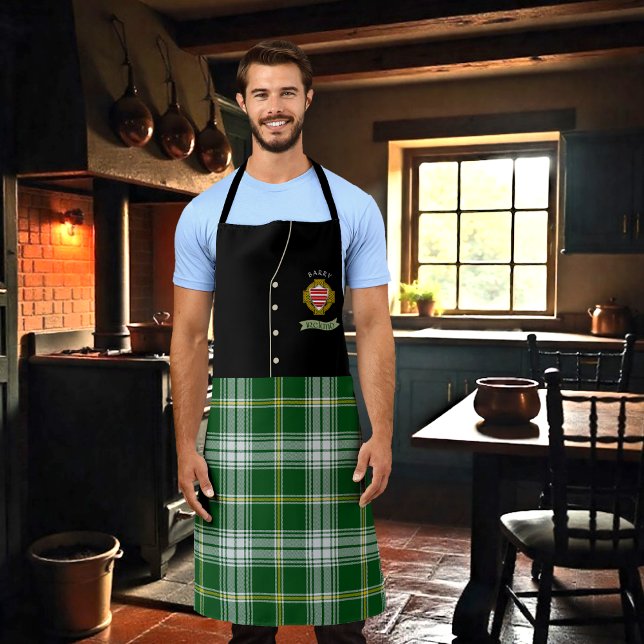 Tablier Barry Irish Shield & Tartan Personnalisé Kilt (Créateur téléchargé)