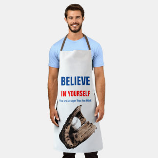 Tablier Baseball Motivationnel Croyez en vous-même Citatio