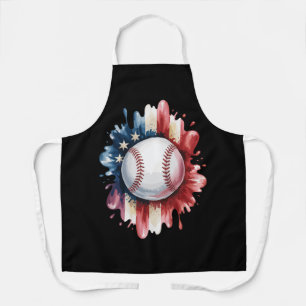 Tablier Baseball USA Drapeau Américain Patriotique Sport V