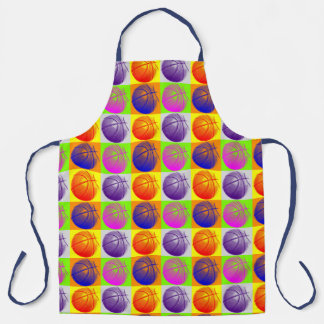 Tablier Basket-ball Illustration Peinture Pop Art Sports
