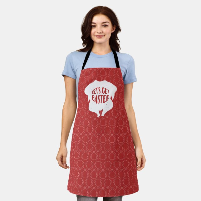 Tablier Basons-nous sur Thanksgiving Apron (Porté)