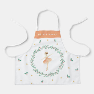 Tablier Basse-noisette ballerine botanique mignonne fille