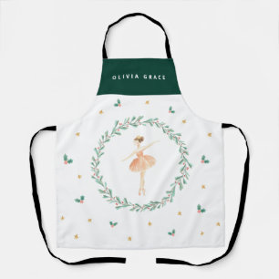 Tablier Basse-noisette ballerine botanique mignonne fille 