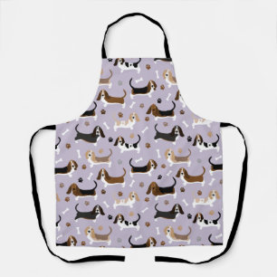 Tablier Basset Hound Chig Bones and Paws Apron