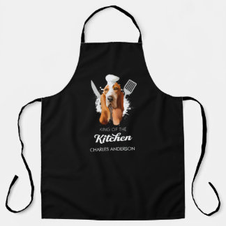Tablier Basset Hound King of the Kitchen Cuisine Chien Che