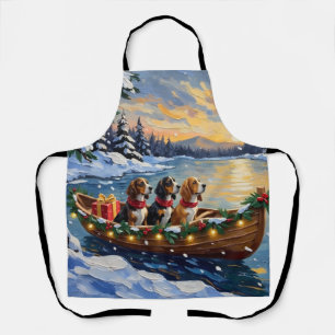 Tablier Basset Hound Noël Bateau Fêtes