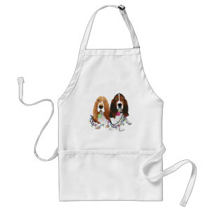 Tablier Basset Hound Peace Love Joy Christmas Design