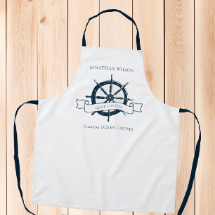 Tablier Bateau personnalisé Nautical Wheel Beach Cruise Ch