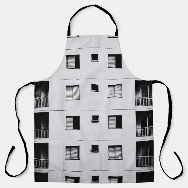 Tablier Bâtiment en béton blanc (Recto)