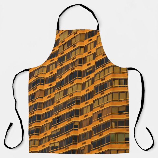 Tablier Bâtiment en béton orange (Recto)