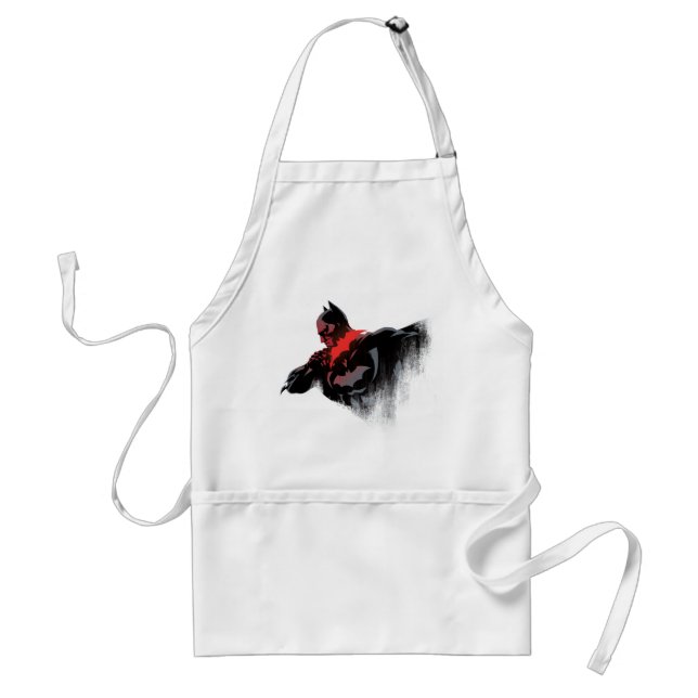 Tablier Batman Batarang cramoisi (Devant)