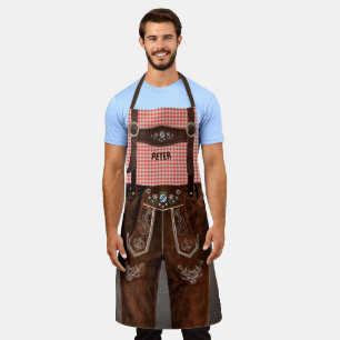 Tablier Bavarois Lederhosen avec votre nom