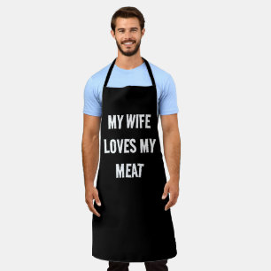 Tablier BBQ Apron Ce Gars Frappe Sa Viande Amusante Aprons