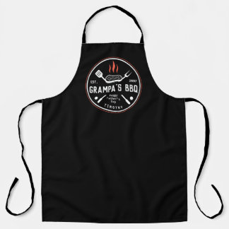 Tablier BBQ de grand-père Fête des pères personnalisée tab