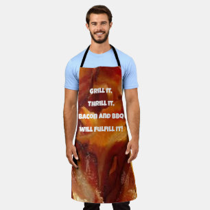Tablier BBQ & Grill en style, Notre Motif de Bacon amusant