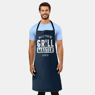 Tablier BBQ Grill Master Personnalisé Meilleur papa Père