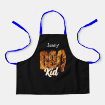BBQ Kid Apron. Personnalisable . Amateur de barbec