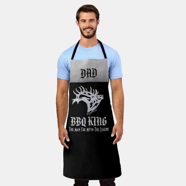 Tablier BBQ King, Bull Elk Apron (Porté)